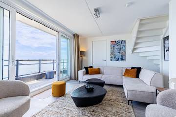 Ferienhaus für 8 Personen, mit Balkon/Terrasse und Balkon sowie Seeblick in den Niederlande