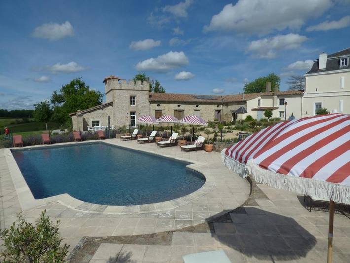Maison de vacances pour 4 personnes, avec piscine ainsi que jardin et vue - 1