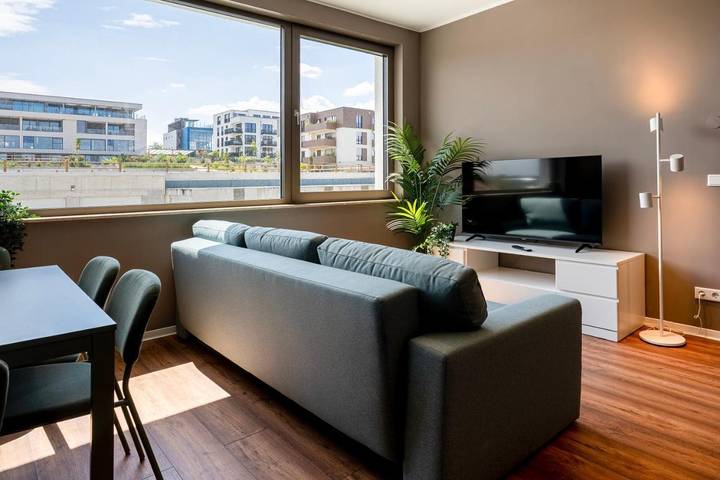 Ferienwohnung für 4 Personen, mit Ausblick und Seeblick sowie Balkon in Zwenkau - 3