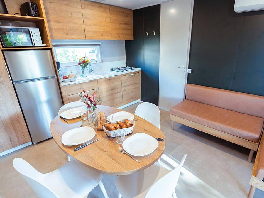 Camping Le Tedey - Mobilheim 4 personen - Premium - 2 Schlafzimmer - Klimaanlage in Lac de Lacanau, Lacanau