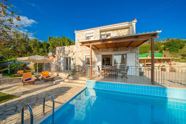 Villa pour 7 personnes, avec jardin et balcon dans Skala - 2