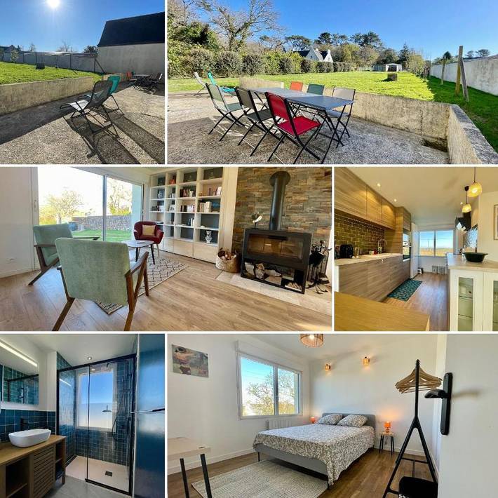 Location de vacances pour 6 personnes, avec vue et jardin à Lanvéoc - 2