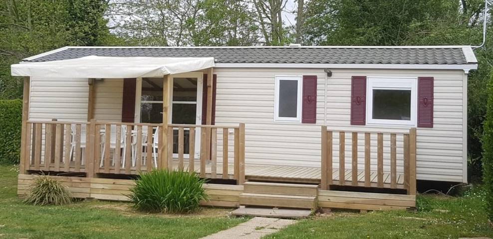 Mobil home pour 6 personnes, avec bassin pour enfant à Baye - 3