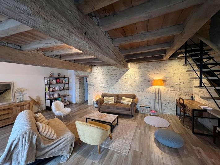 Location de vacances pour 12 personnes, avec terrasse et jardin à Saint-Laurent-sur-Sèvre