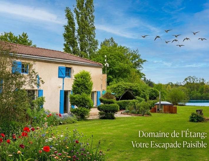 Location de vacances pour 6 personnes, avec sauna et jardin ainsi que vue et vue sur le lac à Bressuire - 4