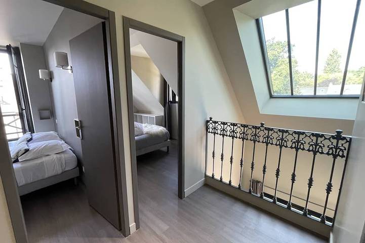 Haus 4  eingezäunter garten privater jacuzzi, terrasse strände geschäfte 400 m in Arradon, Côte des Mégalithes