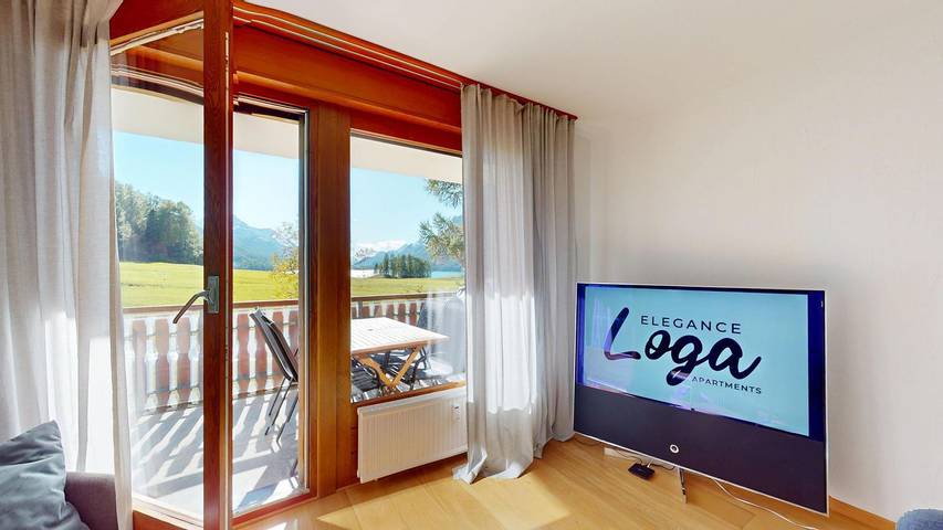 Ferienwohnung für 5 Personen, mit Balkon und Terrasse sowie Garten und Seeblick in Silvaplana - 4