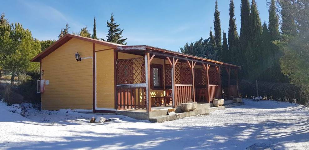 Camping pour 5 personnes, avec jardin ainsi que vue et piscine dans Aragon (Espagne) - 3