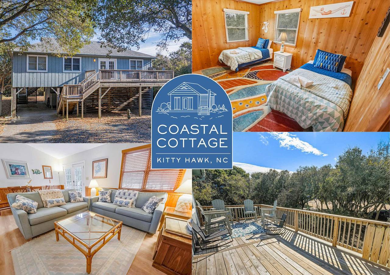 Mins from Beach     Outdoor Patio   Games     Sleeps 9 in Kitty Hawk Beach, Kitty Hawk