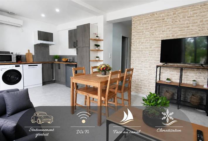 Appartement de vacances pour 4 personnes, avec vue ainsi que vue sur le lac et jardin