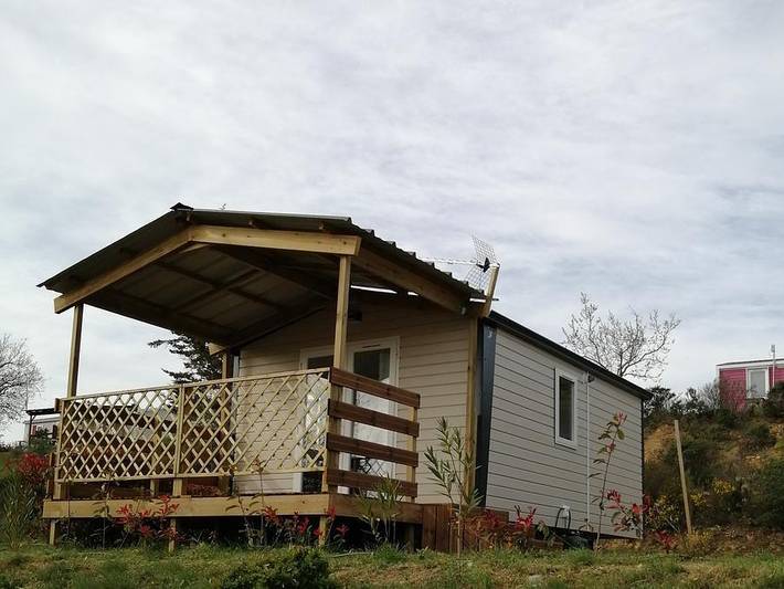 Camping Mas Llinas  - Mobilheim 2 personen - Trigano 20m² in Le Boulou, Mittelmeerküste (Frankreich)