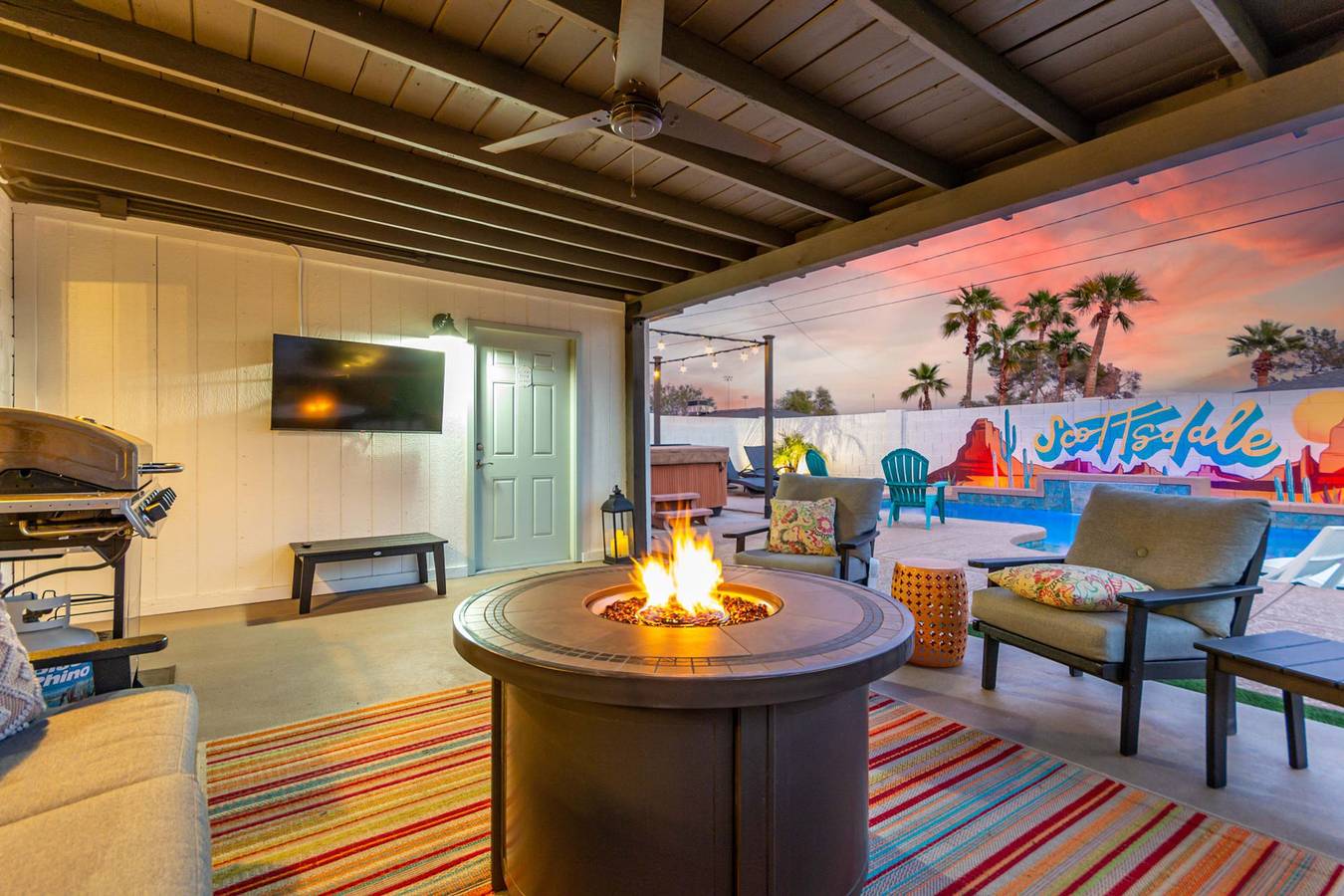 Sw Modern Retreat 2 Masters Pool Hottub Firepit in Scottsdale, Maricopa County