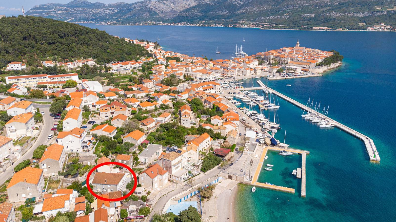 Entire apartment, Two bedroom apartment with terrace and sea view Korčula A-10051-a in Korčula (Dalmatia), Korcula