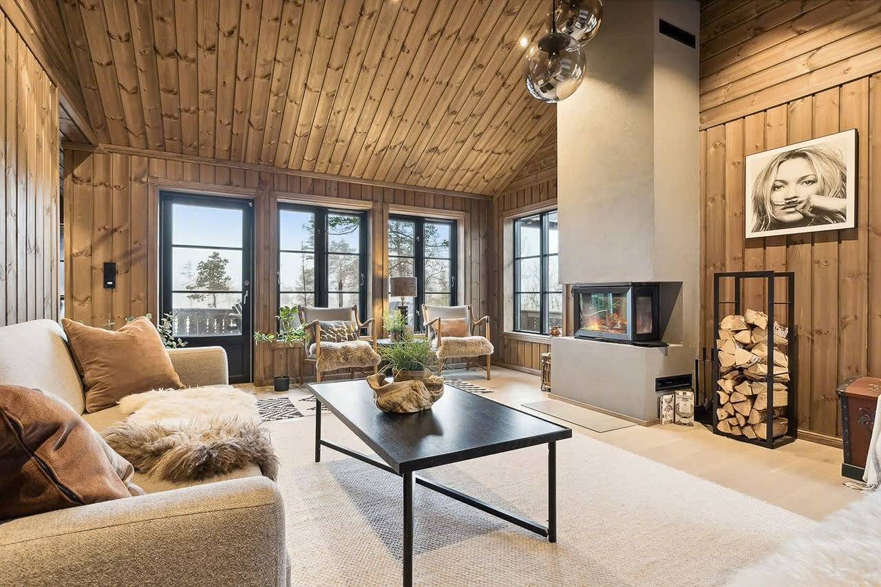 Gemütliche Hütte mit Sauna in Flå in Flå