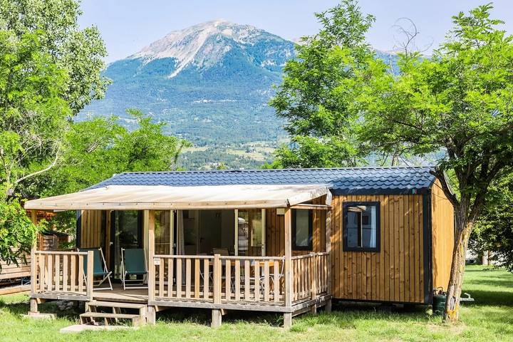 Zelt Insolite nature ohne Sanitärausstattung 4 Personen in Baratier, Nationalpark Écrins