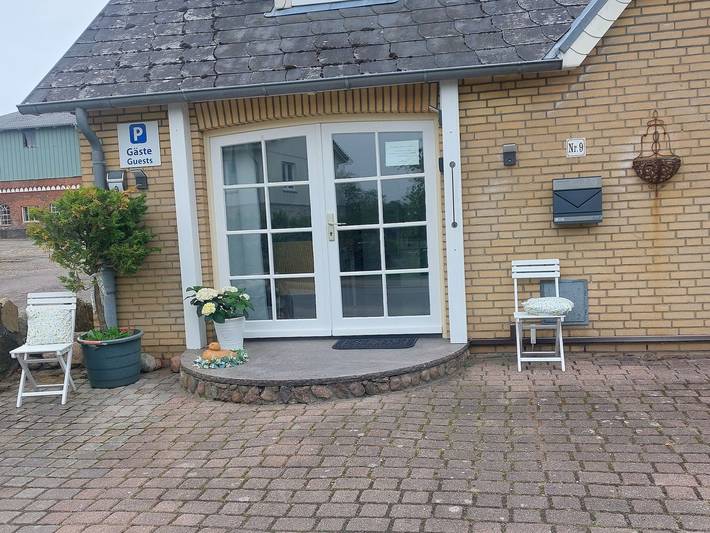Ferienwohnung für 4 Personen, mit Balkon und Terrasse sowie Garten in Munkbrarup