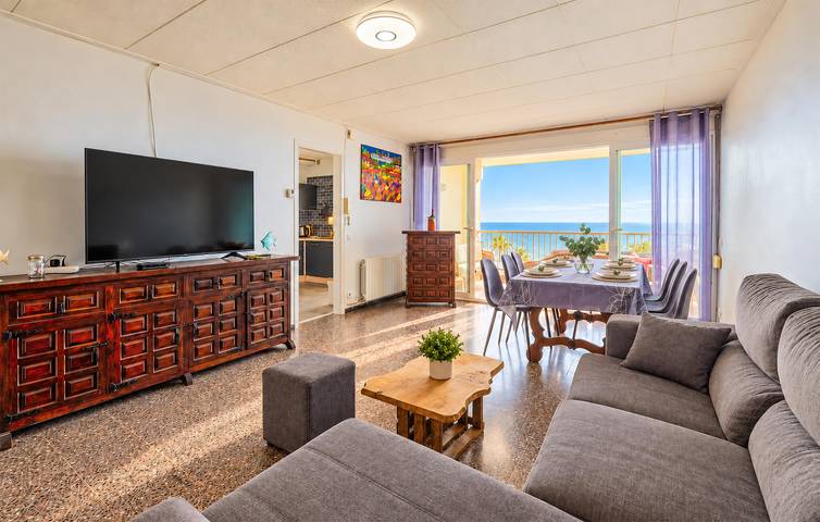 Apartamento vacacional entero, Apartamento con vistas al mar, terraza y Wi-Fi in Pineda de Mar, Maresme