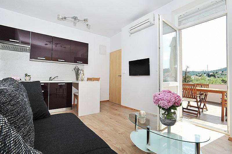 Ganze Wohnung, Ferienwohnung in Poljana mit Meerblick, Terrasse, Klimaanlage, W-Lan (3617-2) in Poljana, Insel Ugljan