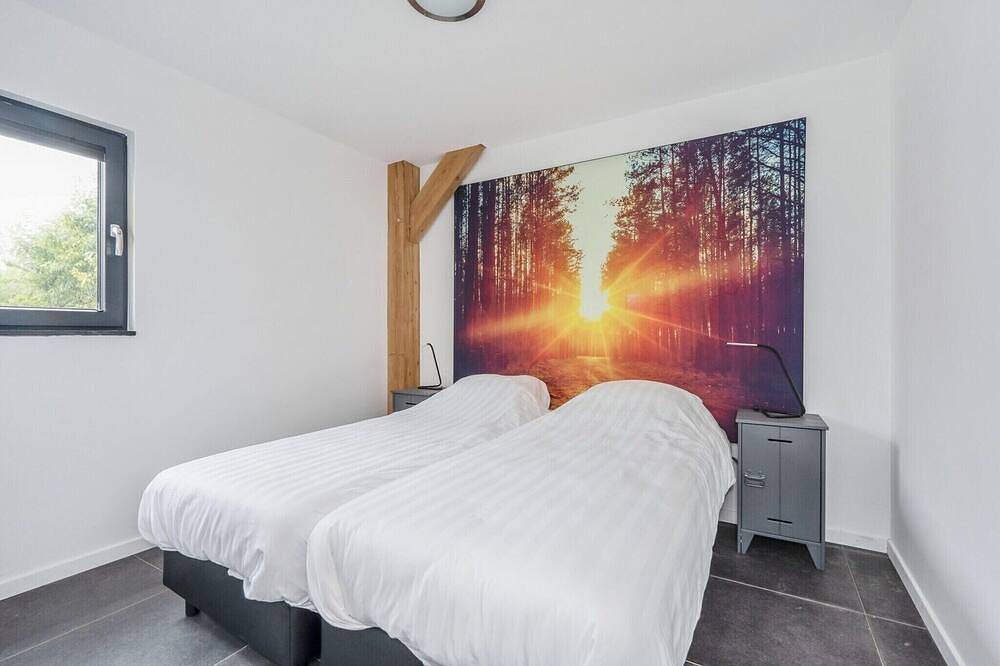 Moderner Lodge-Aufenthalt mit Teichblick in Baarle-Nassau, Nordbrabant