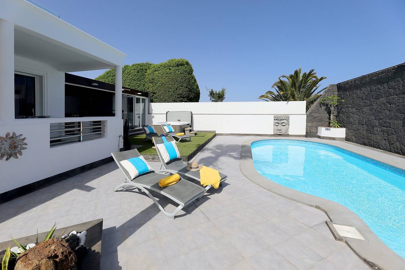 Villa für 6 Personen mit Balkon in Puerto Calero, Yaiza