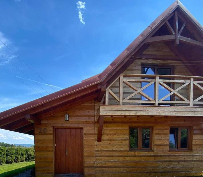 Dom dla 4 osób, z Balkon i Taras oraz Ogród i Widok w Żywiec