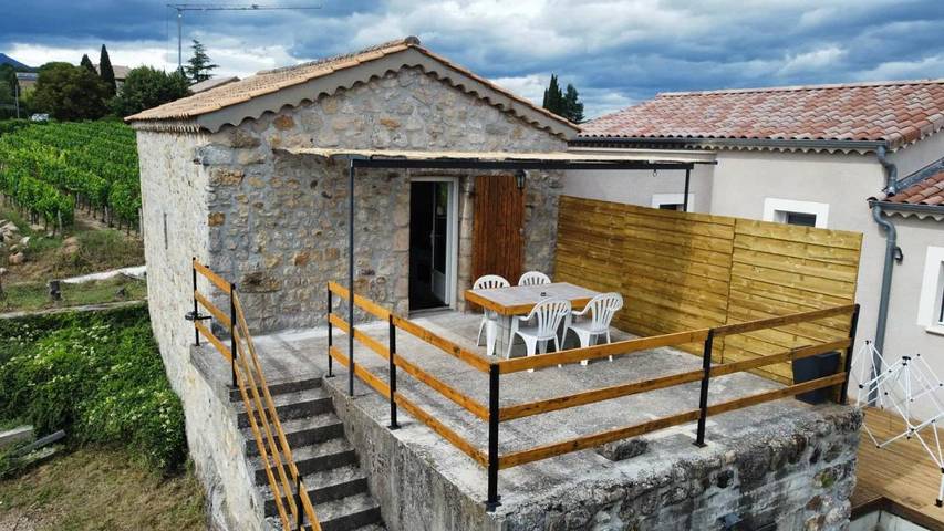 Maison de vacances pour 2 personnes, avec terrasse et vue