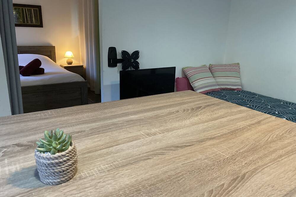 Ganze Wohnung, Studio-Studio-Klassisch-Ensuite mit Dusche-Poolblick in La Crau, Mittelmeerküste (Frankreich)