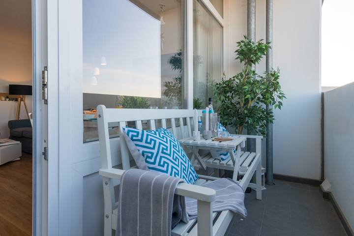 Lägenhet för 4 Personer, med balkong och havsutsikt, barnvänlig i Heiligenhafen