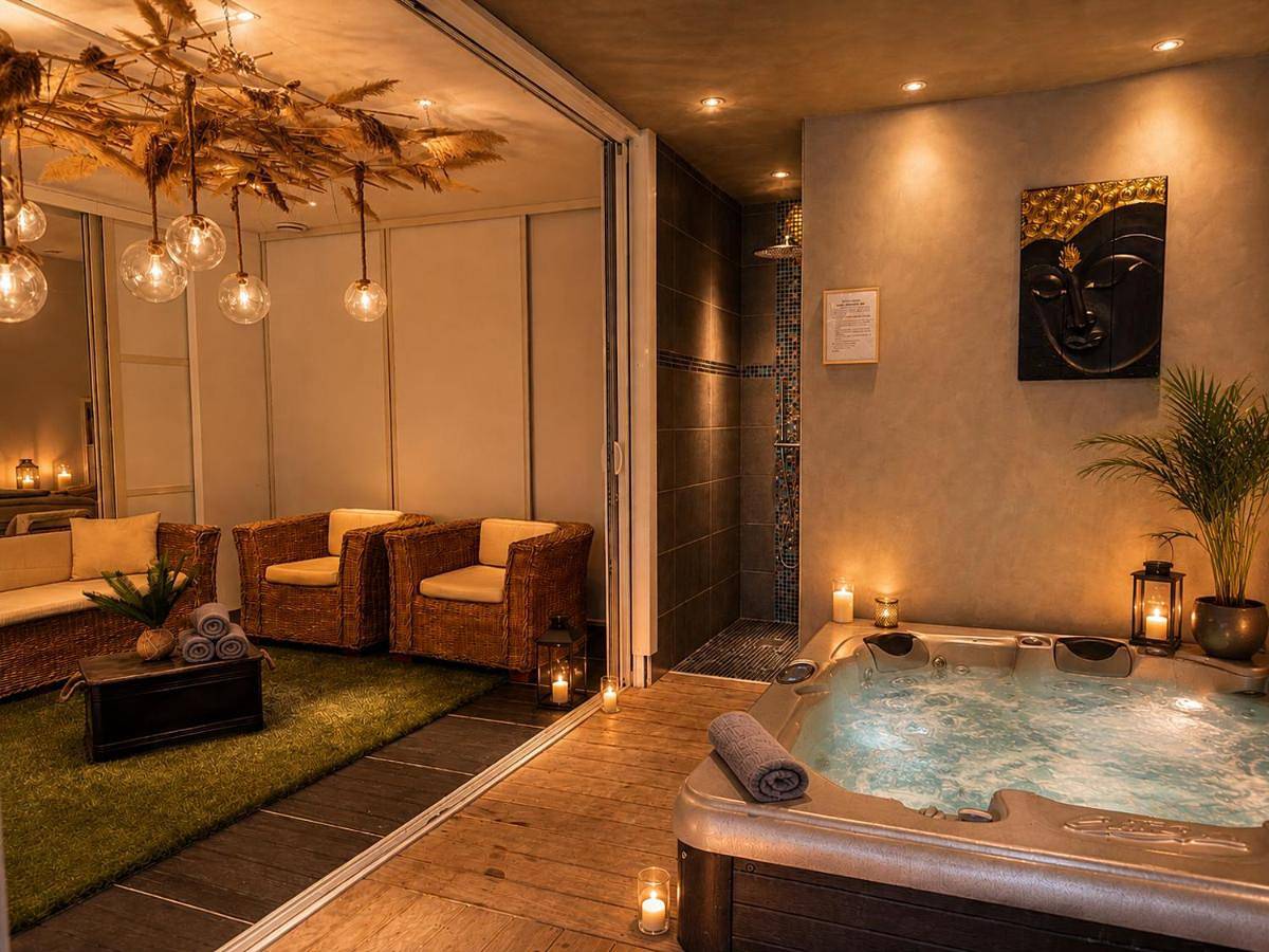 Appartement entier, Love room avec Spa privatif près de Montpellier in Vailhauquès, Côte méditerranéenne (France)