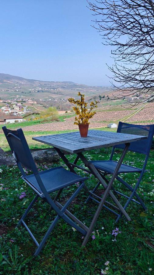 Location de vacances pour 4 personnes, avec jardin et vue à Vaux-en-Beaujolais - 3