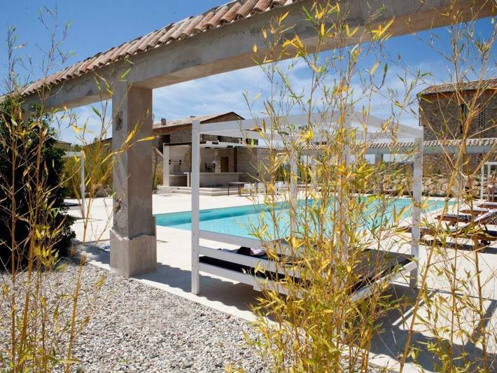 Bauernhof für 6 Personen, mit Terrasse und Garten sowie Pool und Ausblick in Volterra