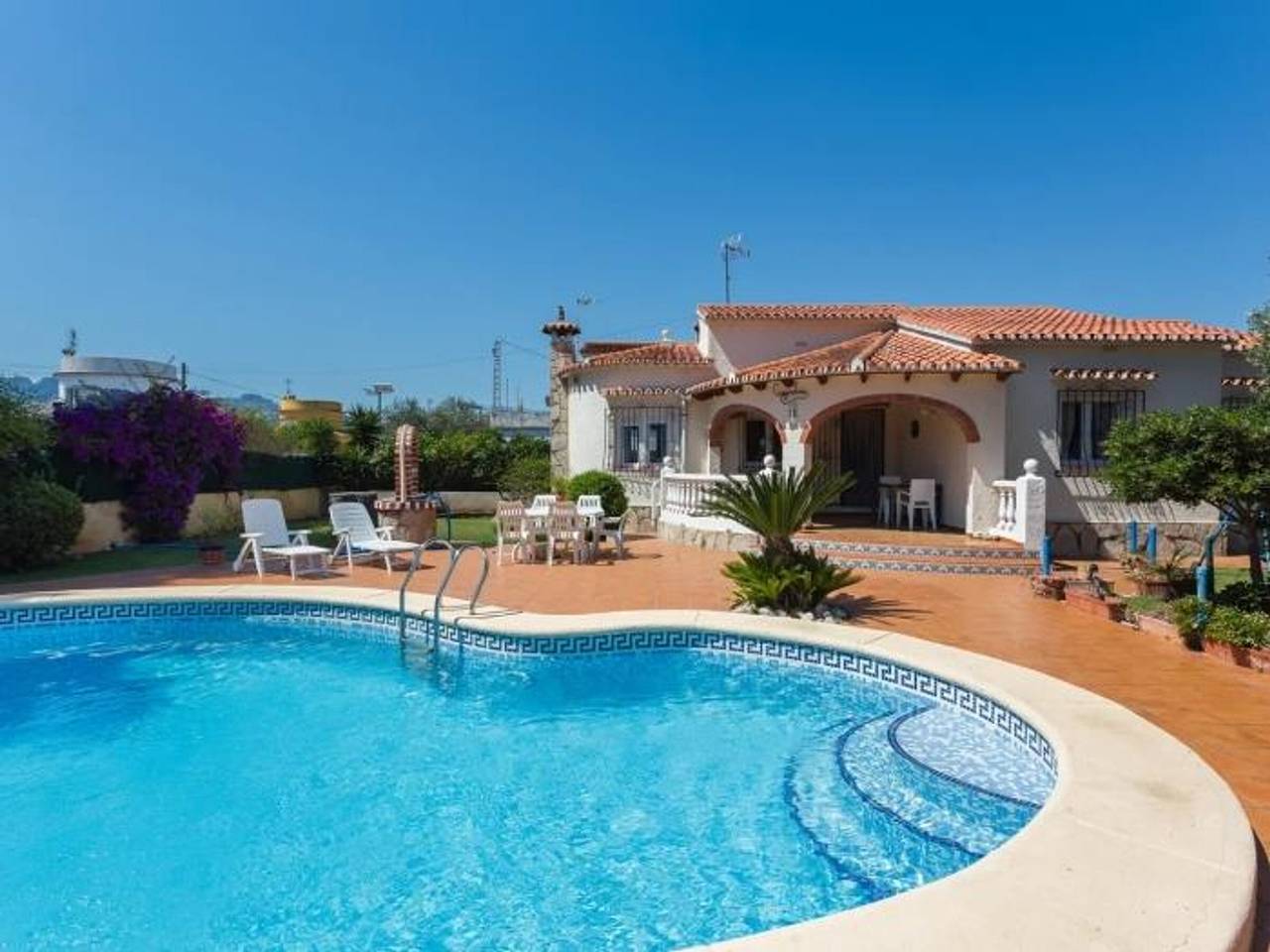 Villa mit privatem Pool, strandnah - 6 Pers. in Oliva, Costa Blanca
