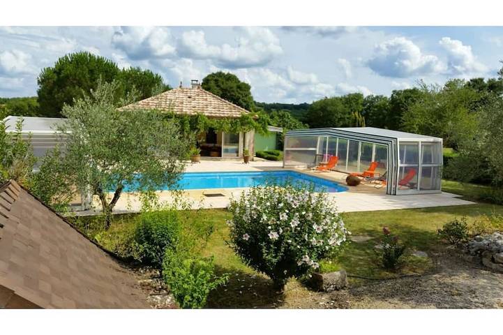Maison de vacances pour 8 personnes, avec Jacuzzi et Jardin à Caylus