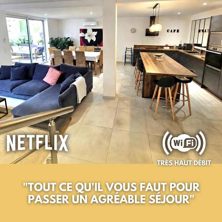 Maison de vacances pour 8 personnes, avec terrasse, adapté aux familles