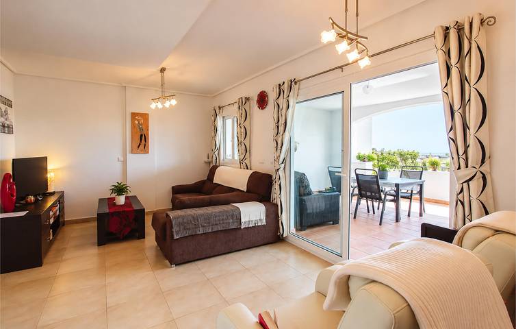Appartement de vacances entier, Terrasse au bord de la piscine : 200m de la plage in Murcia, Murcia l'intérieur des terres