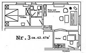 Ferienwohnung für 2 Personen, mit Terrasse und Garten in Ostfriesland - 3