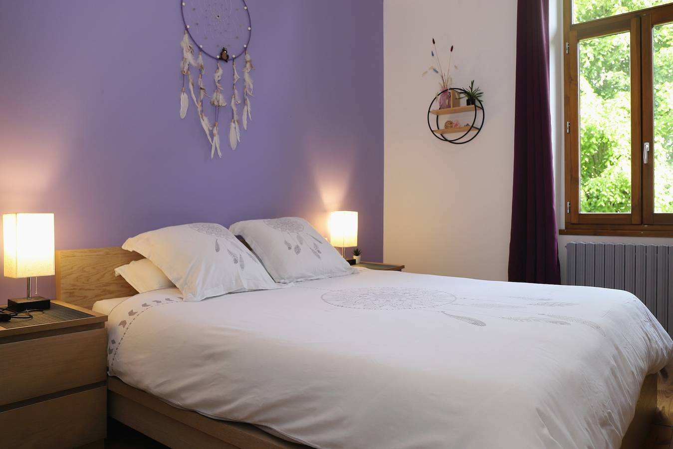 Chambre d’hôtes « L’attrape-rêves » : vue montagne, jardin partagé et Wi-Fi in Saint-Franc, Région de Chambéry
