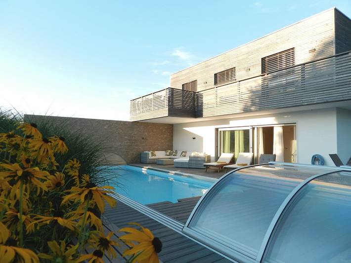 Vakantiehuis voor 8 personen, with tuin and balkon as well as sauna aan de Traunsee