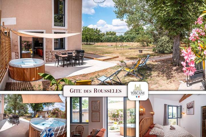Chalet pour 8 personnes, avec jardin ainsi que terrasse et jacuzzi à Gaillac