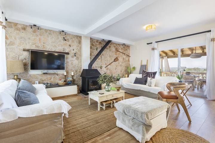 Chalet para 6 personas con balcón in Montuiri, Interior de Mallorca