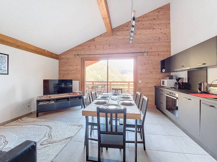Appartement entier, Snow Roc - 6/8 personnes - Accès ski au pied - Vue montagne in Saint-Jean-d'Aulps, Les Portes du Soleil