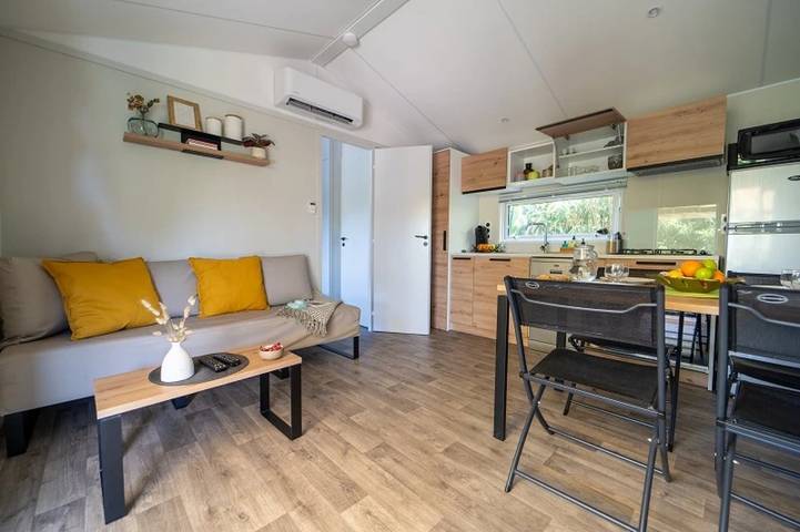 Mobil home pour 4 personnes, avec sauna ainsi que jacuzzi et bassin pour enfant à Brem-sur-Mer - 4