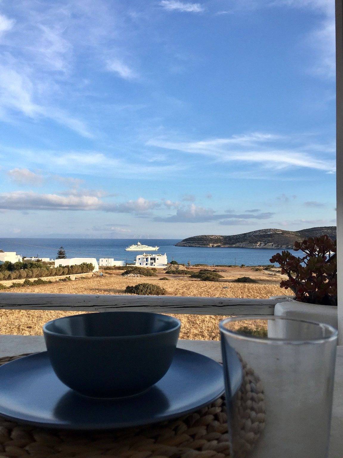 Beachfront Antiparos Apartment | 2 Bedrooms | Apartment Niamos | Beautiful Sea Views | Agios Georgios in Antiparos