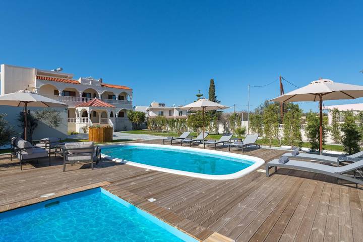 Ferienhaus für 10 Personen, mit Garten und Balkon in Archangelos