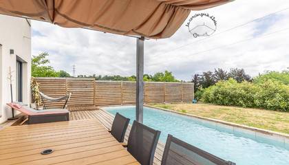 Gîte pour 8 personnes, avec piscine et terrasse ainsi que jardin et vue à Ceyrat