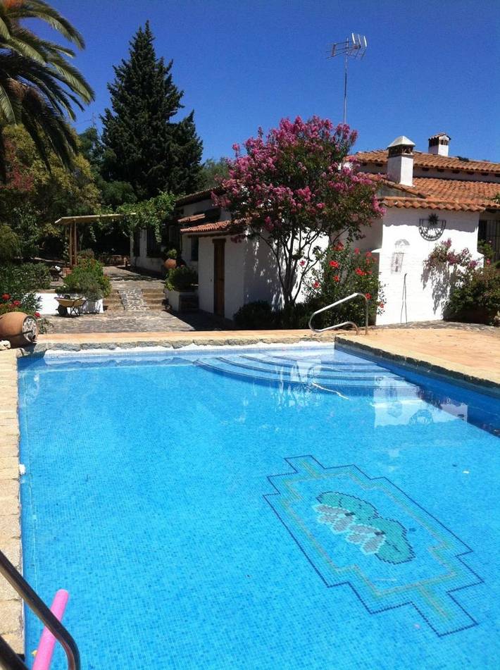 Casa rural con piscina para 5 personas, con Terraza además de Jardín y Piscina en Cuenca Minera
