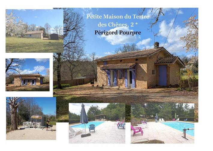 Location de vacances pour 5 personnes, avec jardin ainsi que vue et piscine à Baneuil