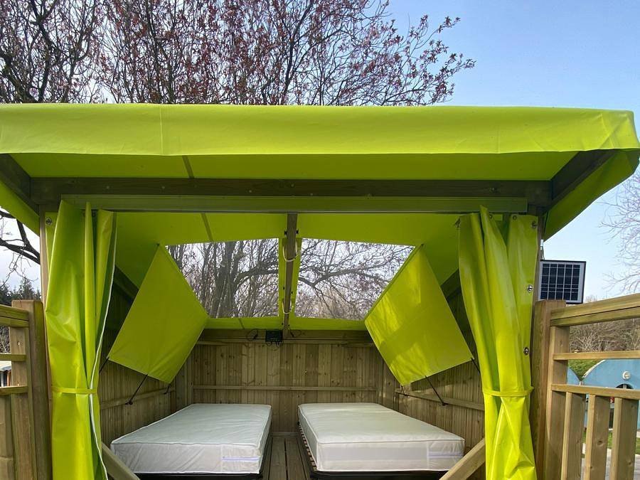 Flower Camping Le Rompval - Alojamiento 2 personas - Campamento Etoile 4m² - para excursionistas y ciclistas in Bois de Cise, Mers-les-Bains