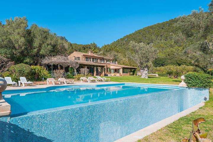 Maison de vacances pour 10 personnes, avec Balcon ainsi que Jardin et Sauna à Esporles
