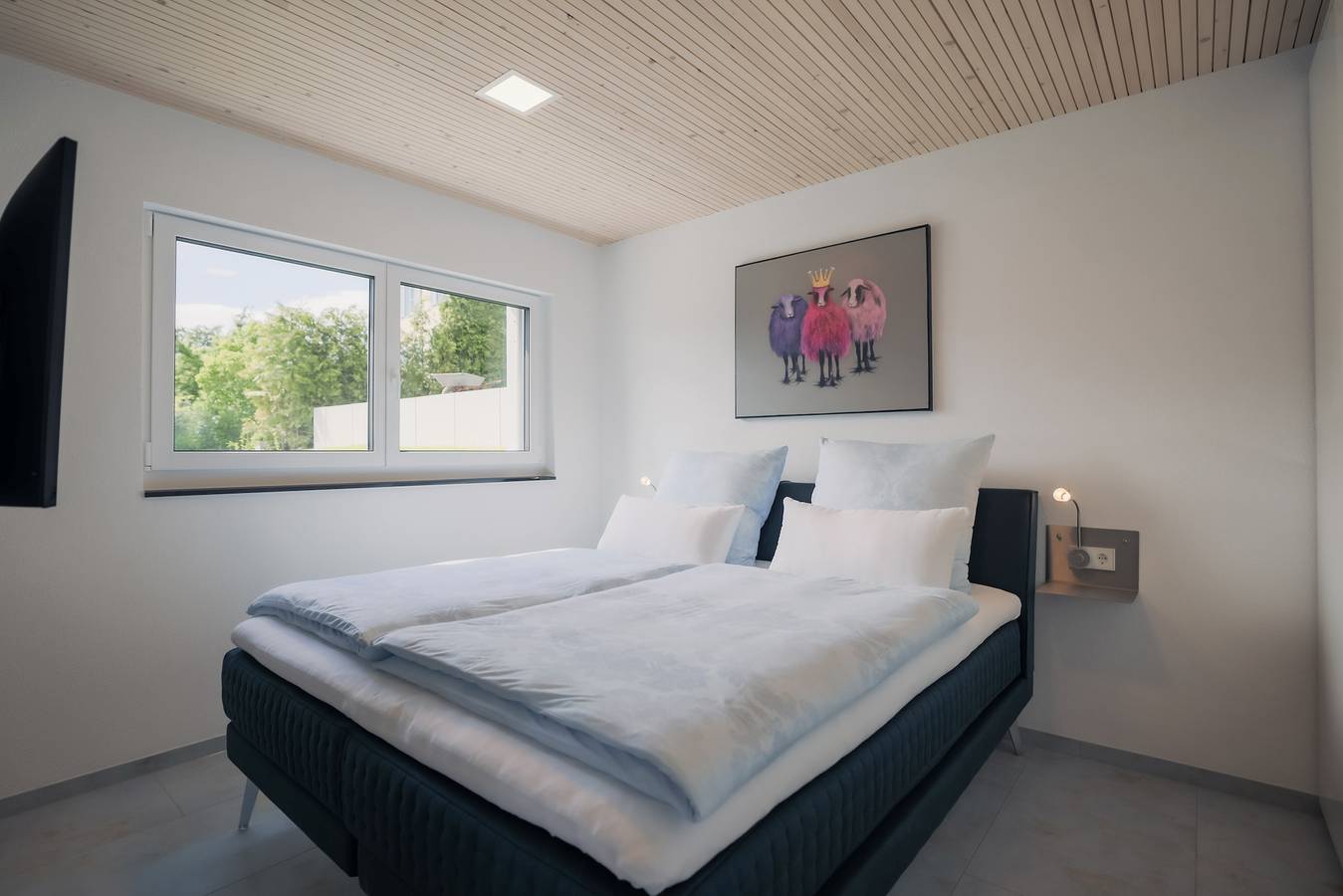 Ganze Wohnung, Ferienwohnung Alpenblick 75qm" mit Gemeinschaftsgarten, Balkon und Wlan in Owingen, Bodenseekreis
